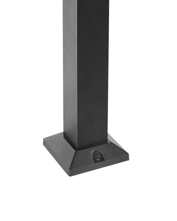 Pullertlampe Svart Aluminium 60 cm LED Stilampe Utendørs Hagebelysning Moderne Design