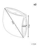 Miniatyrbilde 3 av 9: Sett med 2 Utendørs LED-vegglamper i Svart Aluminiumsglass 11 cm Utvendig Moderne Design Hage Uteplass