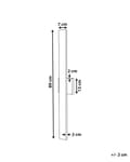 Miniatyrbilde 3 av 9: Utendørs vegglampe LED Svart Metall Jern Aluminium Matt finish Moderne design Veggbelysning Hage