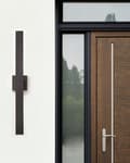 Miniatyrbilde 4 av 9: Utendørs vegglampe LED Svart Metall Jern Aluminium Matt finish Moderne design Veggbelysning Hage