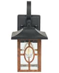 Miniatyrbilde 5 av 9: Utendørs vegglampe Svart Kobber Metall Jern Glass Tradisjonell stil Utelampe Belysning Hage
