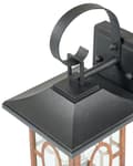 Miniatyrbilde 7 av 9: Utendørs vegglampe Svart Kobber Metall Jern Glass Tradisjonell stil Utelampe Belysning Hage