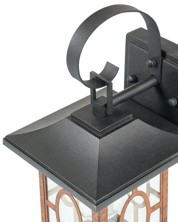 Utendørs vegglampe Svart Kobber Metall Jern Glass Tradisjonell stil Utelampe Belysning Hage