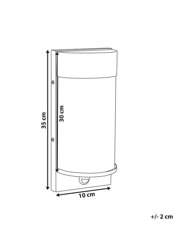 Utendørs vegglampe LED Svart Metall Jern Glass Matt finish Bevegelsessensor Moderne design Utelys Utelamper Belysning Hage