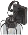 Miniatyrbilde 6 av 9: Utendørs Vegglampe Svart jernglass 36 cm Utvendig Retro Design