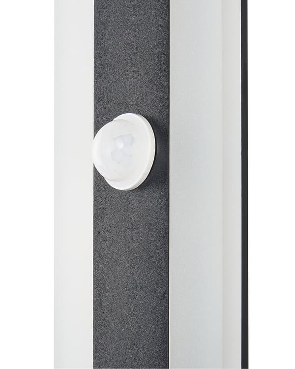 Utendørs vegglampe Svart Stål Akryl 30 cm LED Bevegelsessensor Moderne design Utelamper Utebelysning