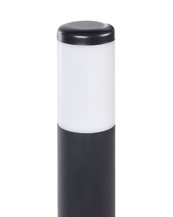 Sett med 2 Pullertlamper Svart Syntetisk Materiale 49 cm Stibelysning Utendørs Hagebelysning Moderne Design
