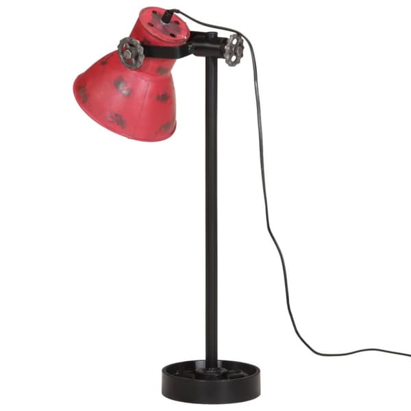 skrivebordslampe 25 W 15x15x55 cm E27 rustik rød