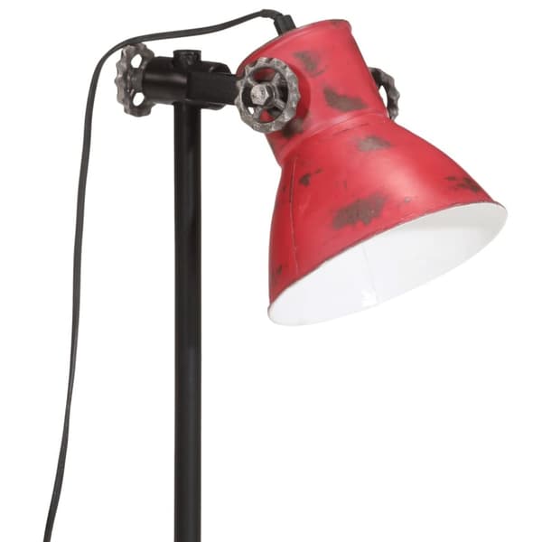 skrivebordslampe 25 W 15x15x55 cm E27 rustik rød
