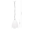 Pikkukuva 9 / 9: Teollistyylinen riippuvalaisin 25 W valkoinen pyöreä 32 cm E27