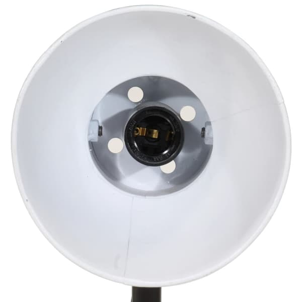 skrivebordslampe 25 W 17x17x60 cm E27 hvid