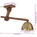 Miniatyrbillede 8 af 8: loftlampe 105x30x65-108 cm 25 W E27 antik messingfarve