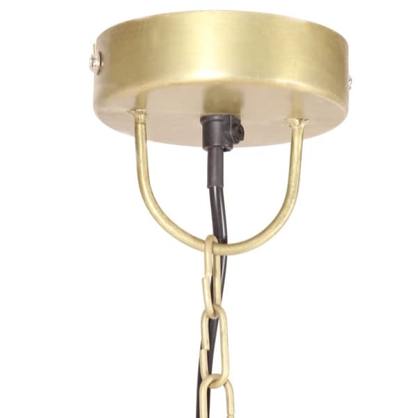 industriel hængelampe 25 W rund 42 cm E27 messingfarvet