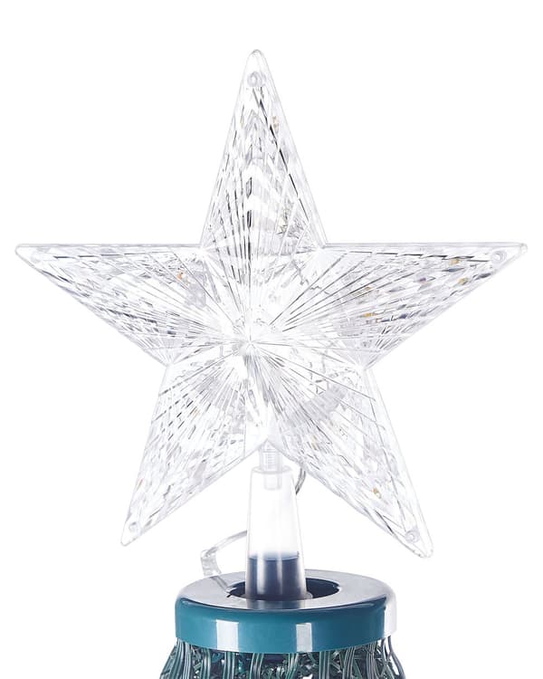 Juletre med flerfarget smart LED-lys 188 cm Appkontrollert belysning med timer og bryter Jul Dekorasjon