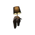 Miniatyrbild 7 av 7: Vägglampa Home ESPRIT Svart Mörkbrun Kolonial Häst 220 V 18 x 21,5 x 50,5 cm (2 antal)