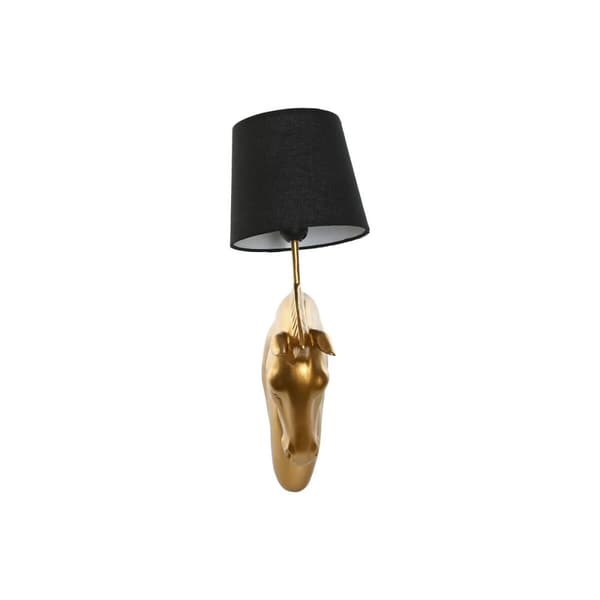 Vegglampe Home ESPRIT Svart Gyllen Hester 220 V 18 x 21,5 x 50,5 cm (2 enheter)