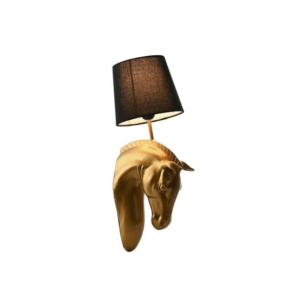 Vegglampe Home ESPRIT Svart Gyllen Hester 220 V 18 x 21,5 x 50,5 cm (2 enheter)