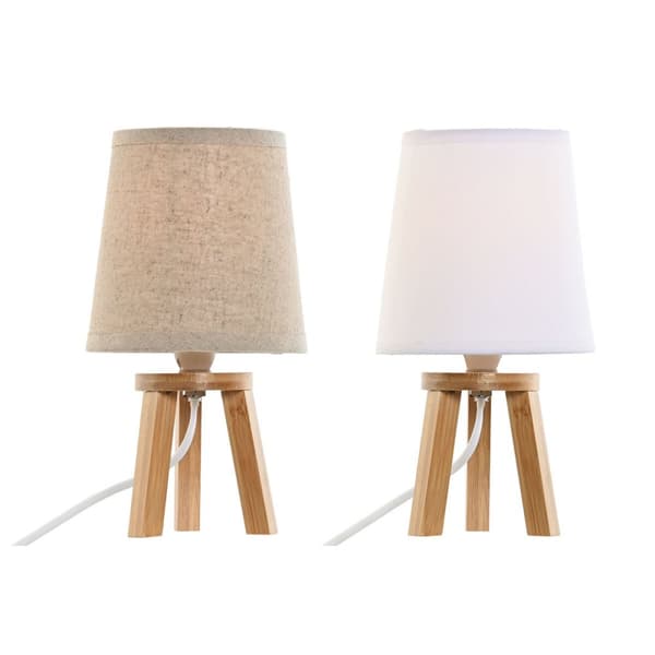 Bordlampe Home ESPRIT Brun 13 x 13 x 24 cm (2 enheder)