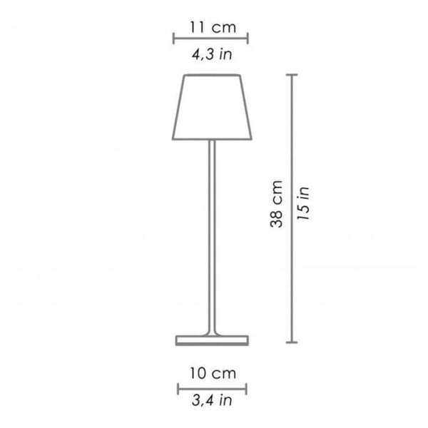 Zafferano - Poldina PRO Rosa bordslampa