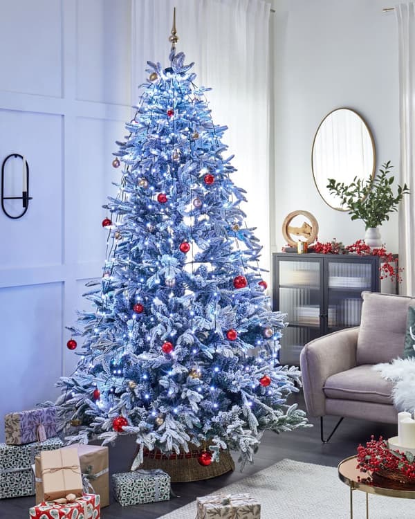 LED-julgran Grön App-styrd färgskiftande 200 cm med timer och strömbrytare Juldekoration Vardagsrum