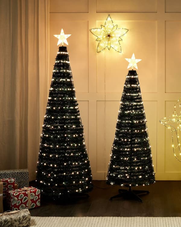 LED-julgran Grön App-styrd färgskiftande 160 cm med timer och strömbrytare Juldekoration Vardagsrum