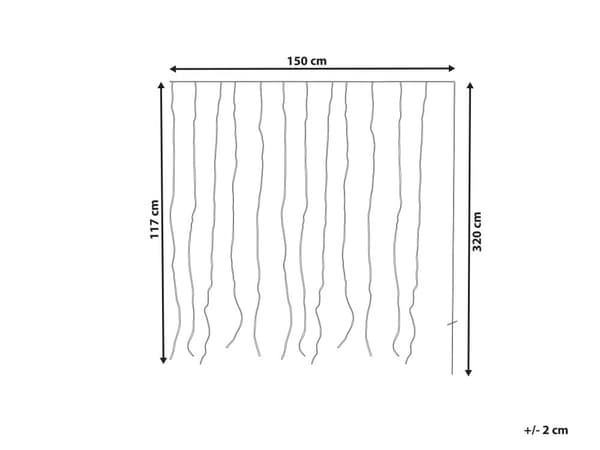 LED-gardinljus Transparent App-styrd färgskiftande 150 cm med timer och strömbrytare Julbelysning Vardagsrum