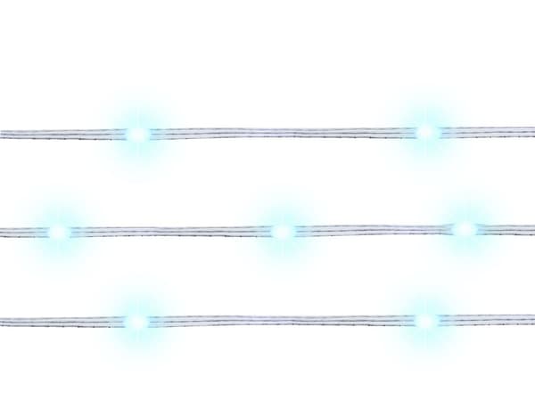 LED-gardinljus Transparent App-styrd färgskiftande 150 cm med timer och strömbrytare Julbelysning Vardagsrum