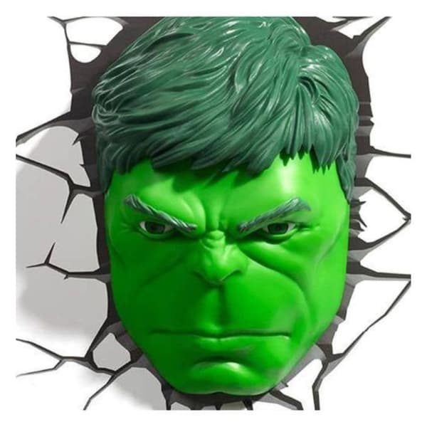 MARVEL - 3D dekorativ lampa - HULK FACE