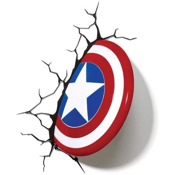 Captain America vägglampa - AUDACE DECO - Tricolor - Plast - Resin - Inredning