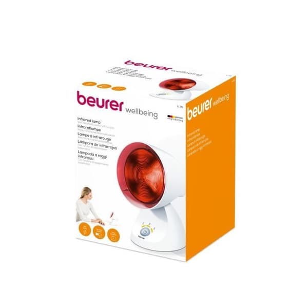 Terapeutisk infraröd lampa - BEURER IL 35 - 150 Watt - Elektronisk timer - LED-display