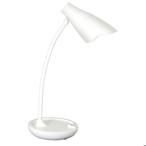 Unilux Ukky - Bärbar LED-bordslampa med flexibel krage Vit