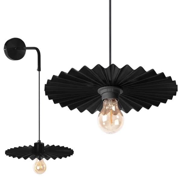 Væglampe APP1355-1W Sort 30 cm