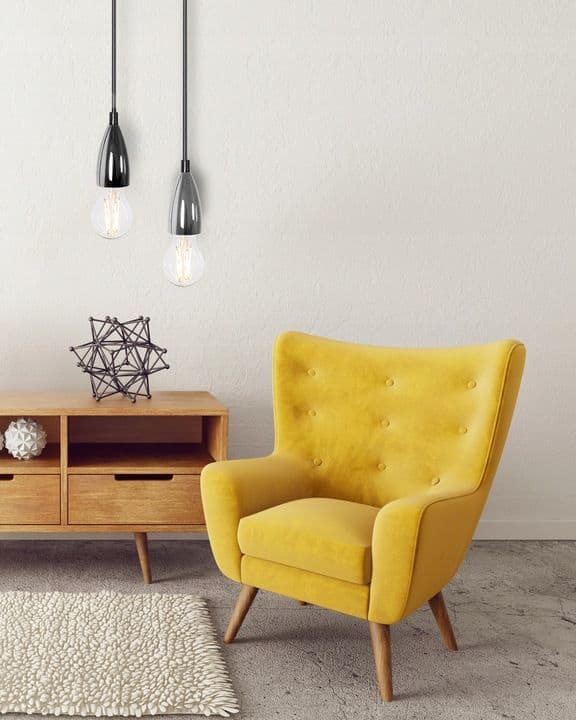 Hängande taklampa APP359-1CP Koppar