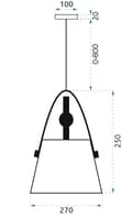 Miniatyrbild 2 av 11: Taklampa BUFFO Cappuccino