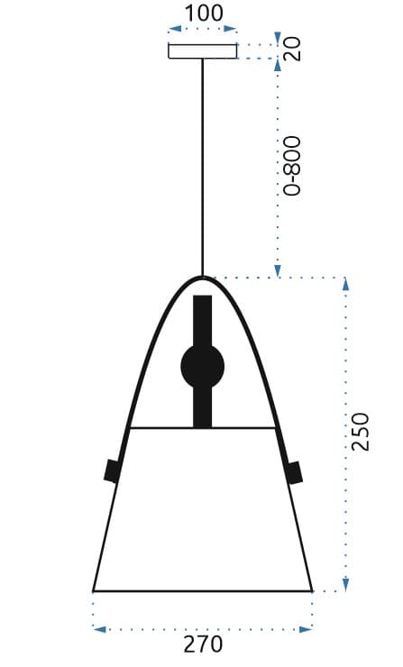 Taklampa BUFFO Cappuccino
