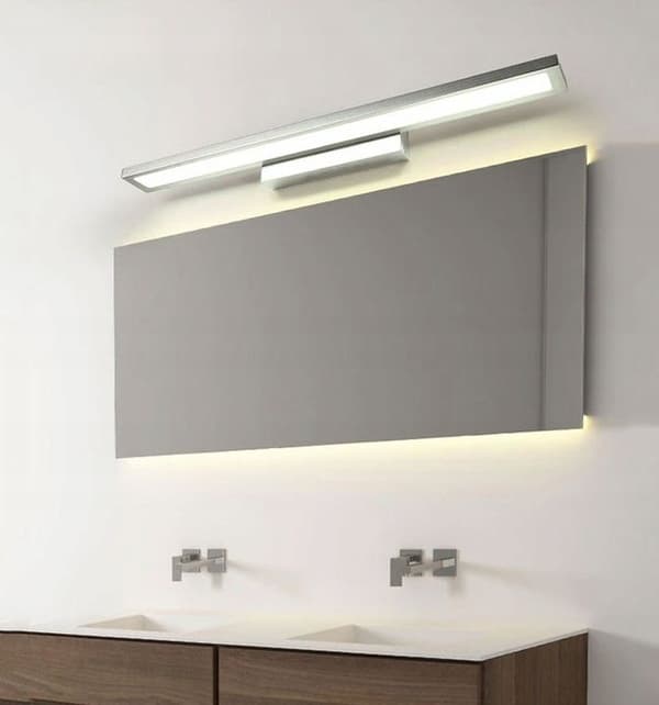LED BADRUMSLAMPA ÖVER SPEGEL 80CM APP841-1W FLAT Svart