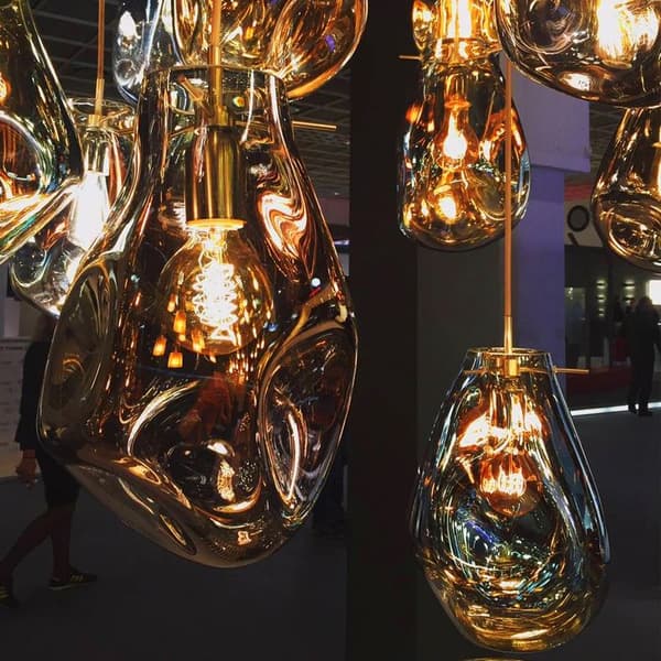 Hängande glastaklampa APP328-1CP Bärnsten