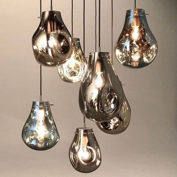 Hängande glastaklampa APP328-1CP Bärnsten
