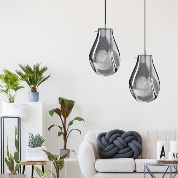 Hängande glastaklampa APP328-1CP Bärnsten