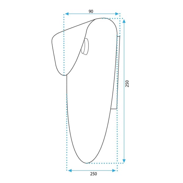 Vägglampa APP1429-W Svart