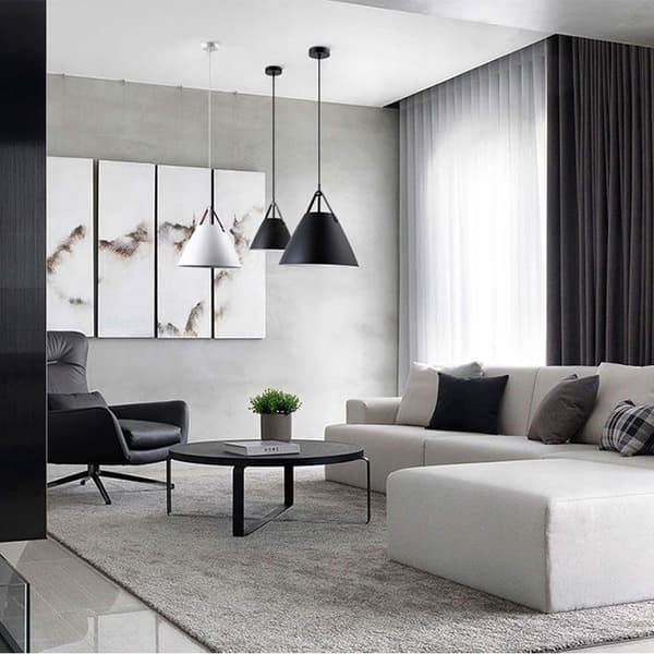 Loftlampe BUFFO Grå