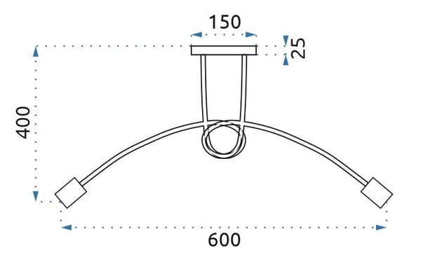 Lampa Paradise 3 Grå