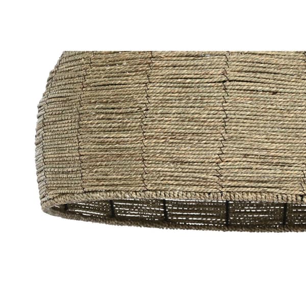 Lampeskærm Home ESPRIT Brun Fiber Natur 70 x 70 x 50 cm (3 Dele)