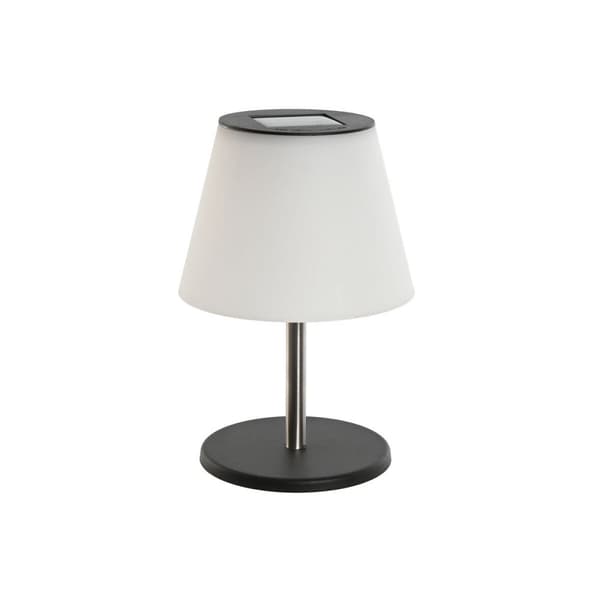 Bordslampa Home ESPRIT Vit Svart PVC Rostfritt stål Aluminium 18 x 18 x 26,5 cm