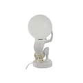 Miniatyrbilde 3 av 5: Bordlampe Home ESPRIT Hvit Gyllen Harpiks Plast 220 V 14 x 14 x 32 cm