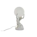 Miniatyrbilde 1 av 5: Bordlampe Home ESPRIT Hvit Gyllen Harpiks Plast 220 V 14 x 14 x 32 cm