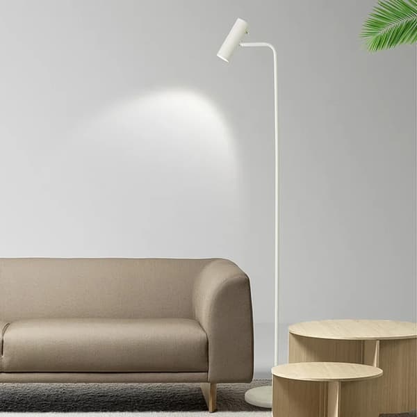 Modern LED Dimmable Golvlampa, Minimalistisk Design, Passar för Entréer och Sovrum,Trefärgad dimning, svart