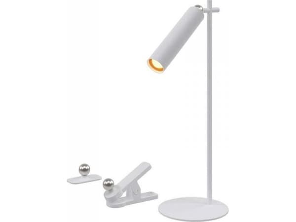 Lampa biurkowa V-TAC Lampa biurkowa V-TAC 4w1 37cm Kinkiet Klips Latarka 3W LED Biała VT-7413 4000K 300lm