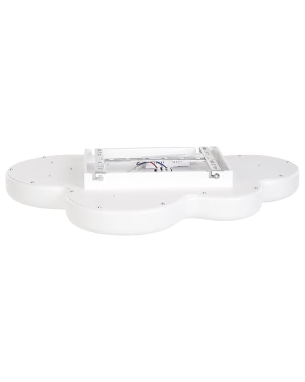 Taklampe Hvit Akryl LED Lampeskjerm formet som en sky Integrert dimmer med fjernkontroll Dekorativ belysning Barnerom