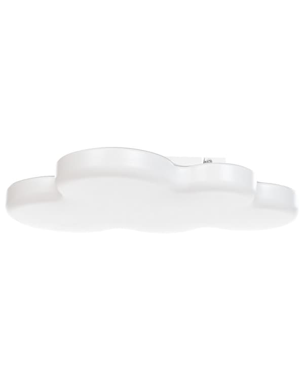 Taklampe Hvit Akryl LED Lampeskjerm formet som en sky Integrert dimmer med fjernkontroll Dekorativ belysning Barnerom